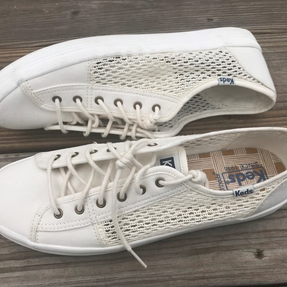 keds white mesh sneakers